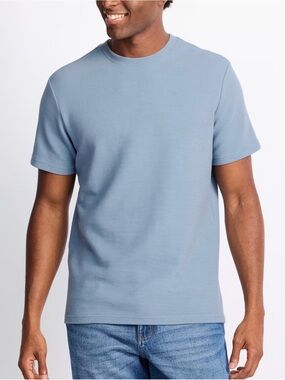 The Commons Ottoman Stripe Short Sleeve Crew Top Blue Large NWT STITCH FIX